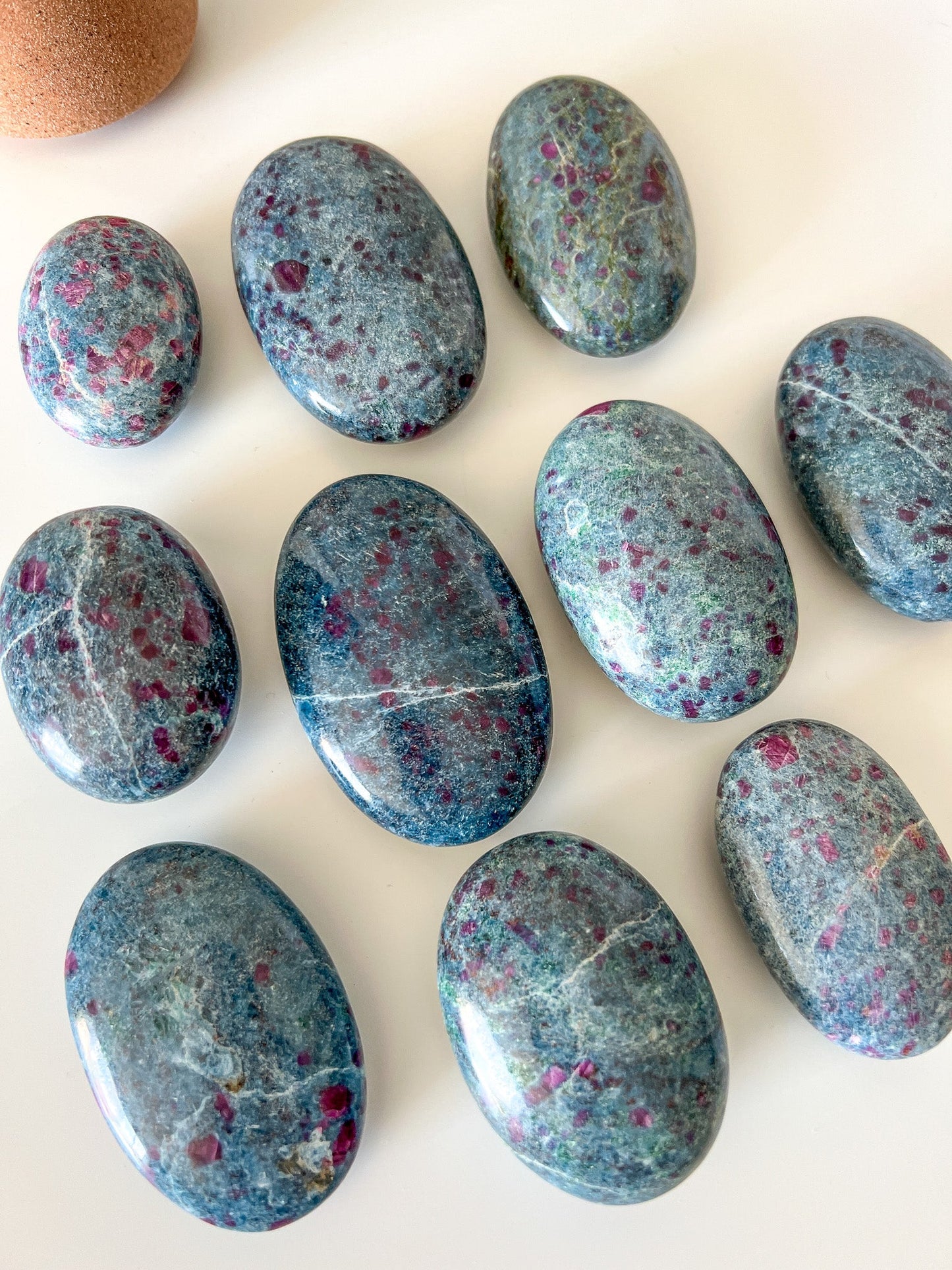 Ruby Kyanite Palm Stone