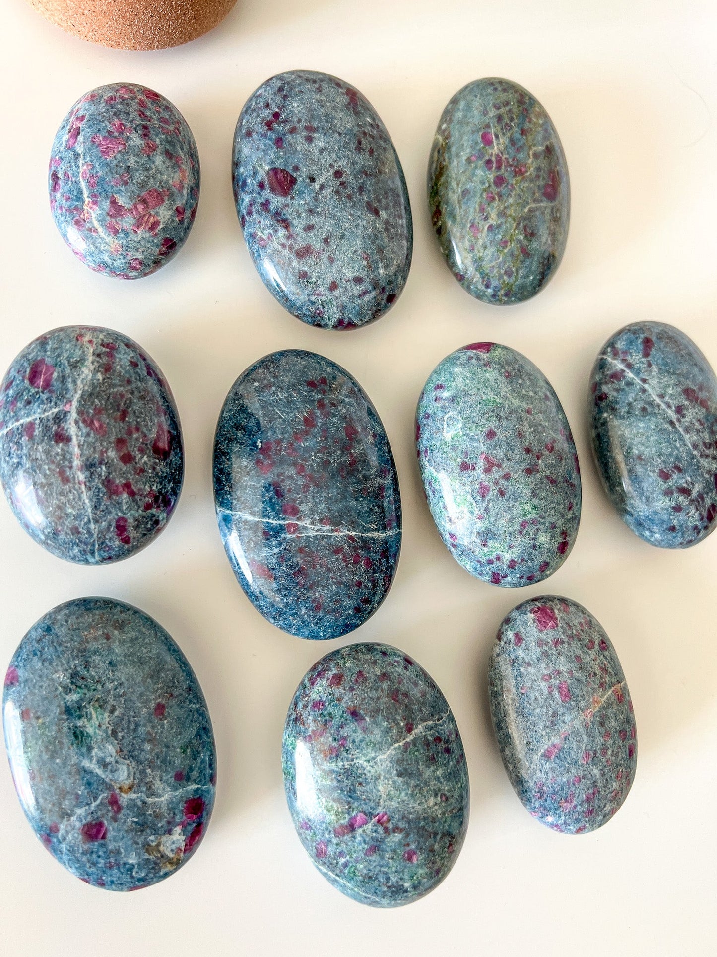 Ruby Kyanite Palm Stone