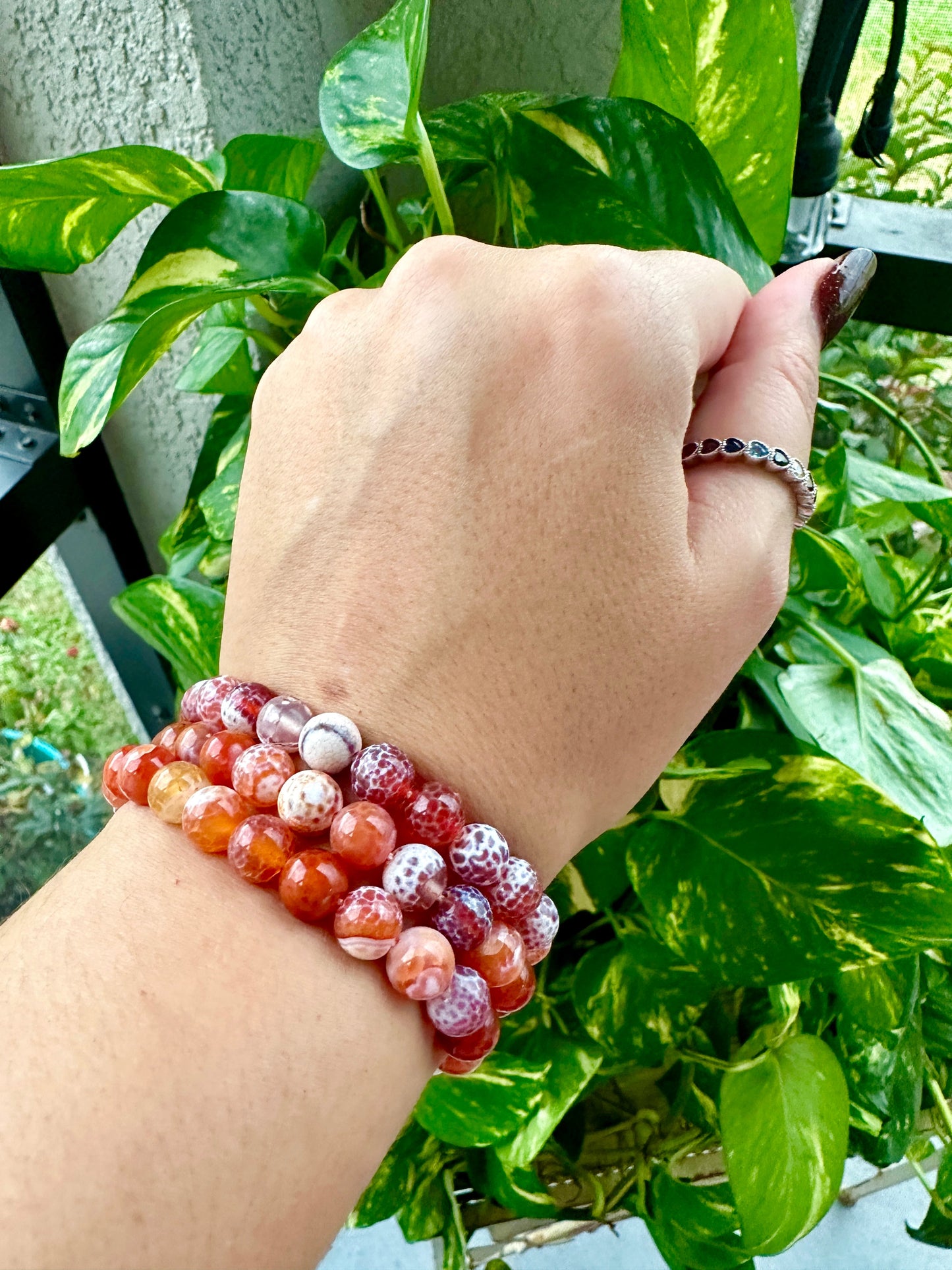 Snake Agate - Bracelet - 8mm