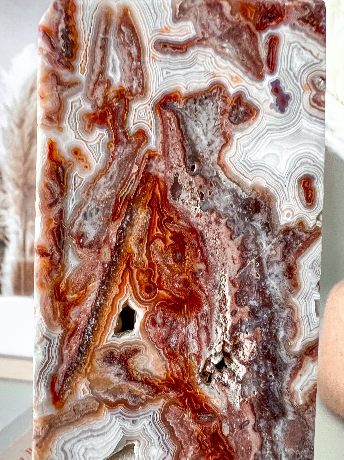 Mexican Lace Agate Tower
